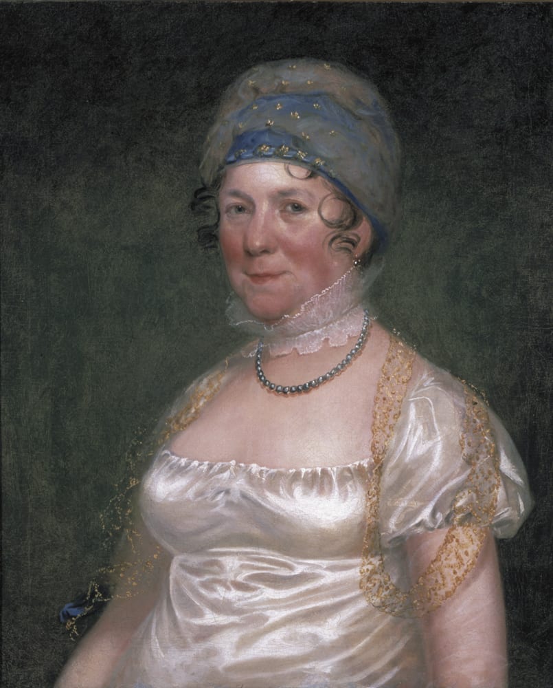 Mrs James Madison (Dolley Madison), by Bass Otis